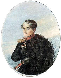 Autoportrait de Mikhaïl Lermontov.